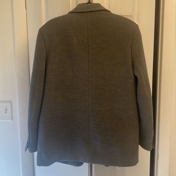 Zara Straight Cut Shoulder Pad Blazer - Picture 3 of 4